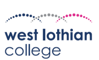 West Lothian College logo in navy blue